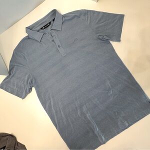 Travis Mathew Mens Medium Short Sleeve Blue Polo Golf Shirt